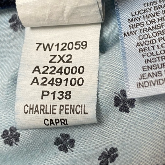 LUCKY BRAND Dark Wash Pencil Capri Jeans Size 10/30 - Picture 16 of 16